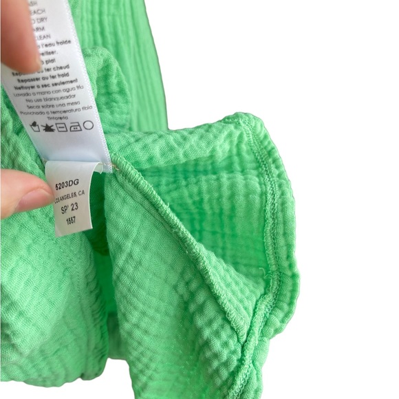 NATION Ltd Los Angeles Padma Double Gauze Tiered Mini Dress Size M - Picture 6 of 16